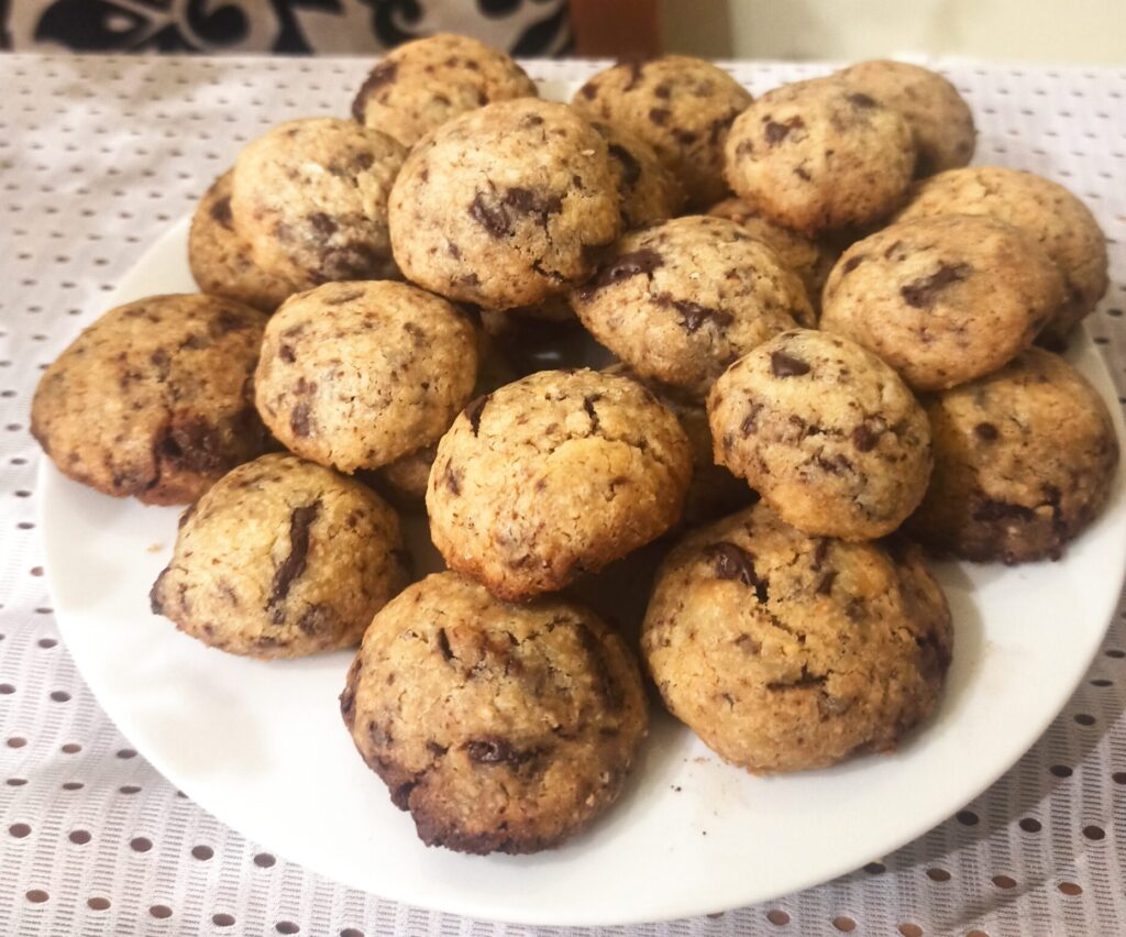 ciastka z czekoladą